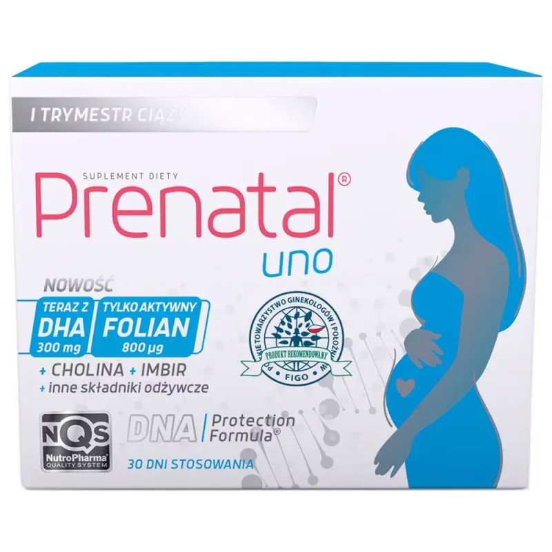 Prenatal Uno, 30 capsule + DHA, 30 capsule — preț și oferte