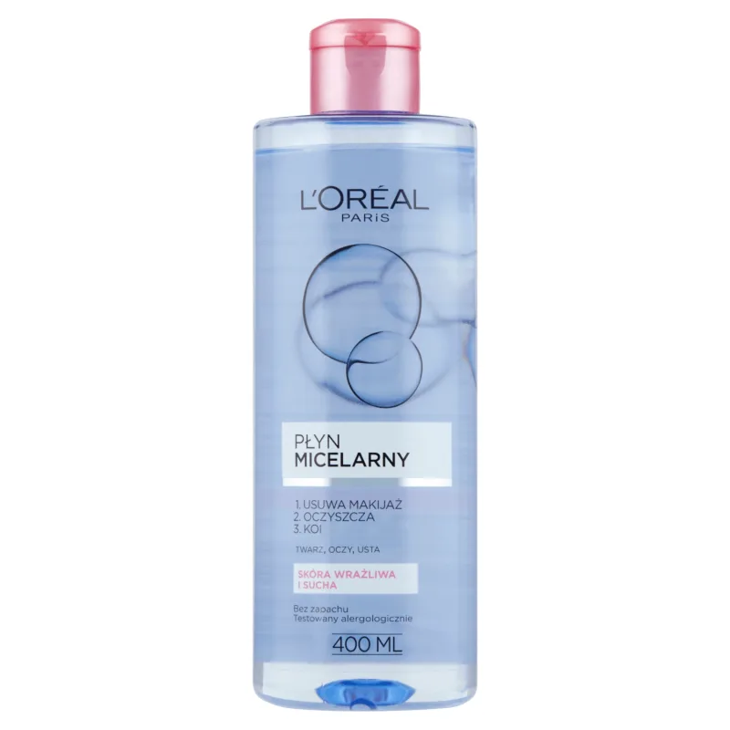 L'Oreal, Loțiune micelară, piele sensibilă și uscată, 400 ml L'Oréal Paris — preț și oferte