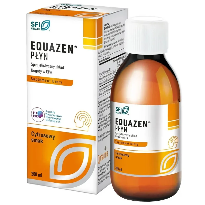 Equazen Liquid, aromă de citrice, 200 ml AMBALAJ CONTAMINAT — preț și oferte