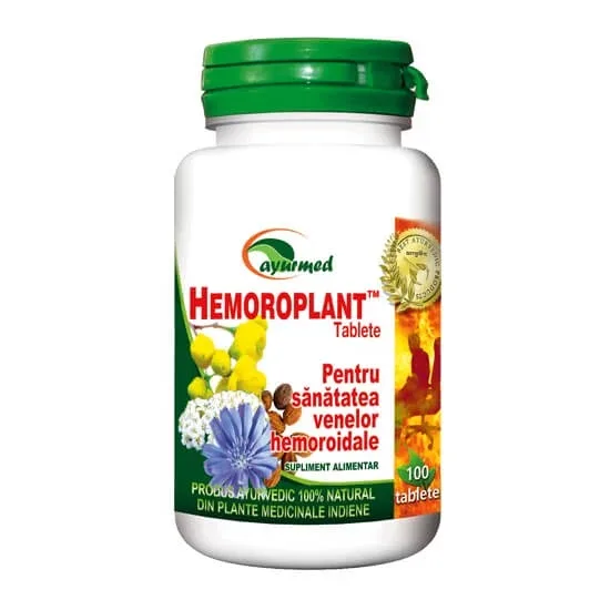 Hemoroplant, 100 comprimate, Ayurmed — preț și oferte