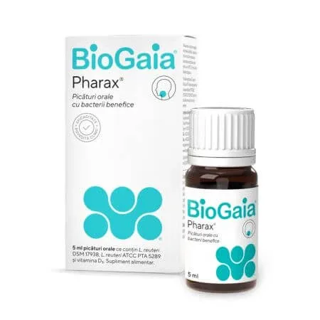 BioGaia Pharax D3 Picaturi orale cu bacterii benefice, 5 ml, Ewopharma — preț și oferte