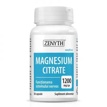 Magnesium Citrate, 30 capsule, Zenyth — preț și oferte