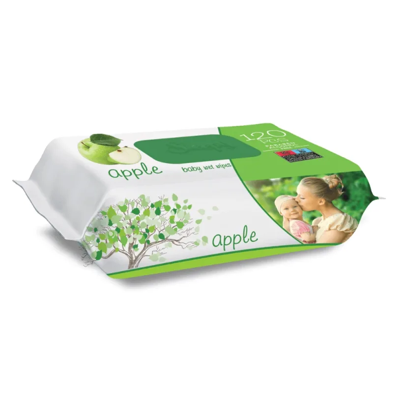 Servetele umede Apple, 120 bucati, Sleepy — preț și oferte