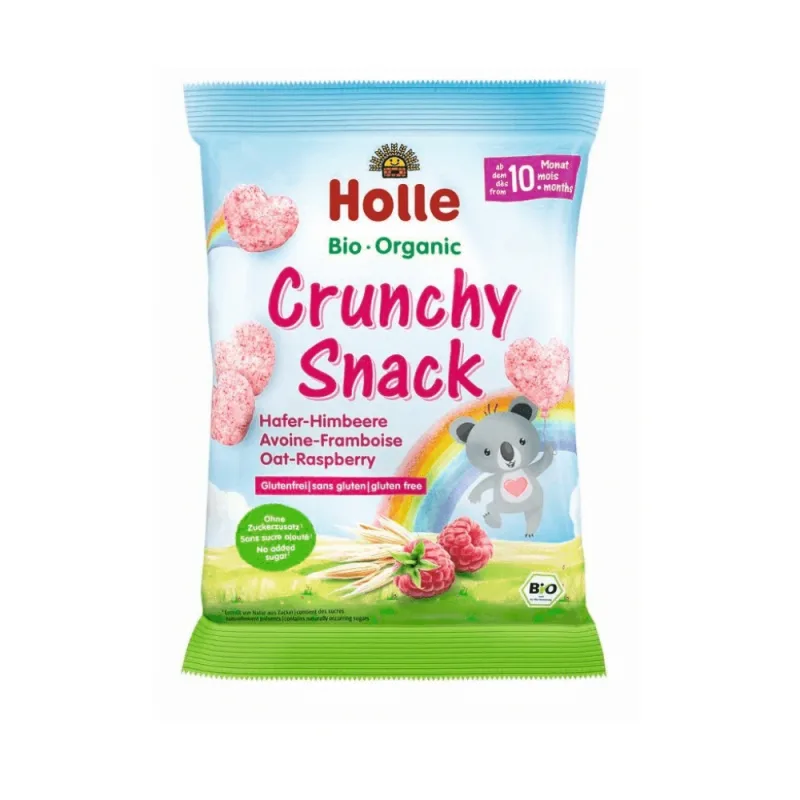 Snacksuri Bio din ovaz cu zmeura, +10 luni, 30 g, Holle Holle Baby — preț și oferte