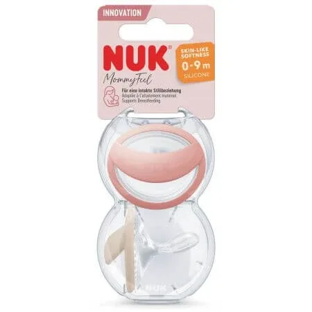 Set 2 suzete din silicon Mommy Feel, 0-9 luni, Rosu, Nuk — preț și oferte
