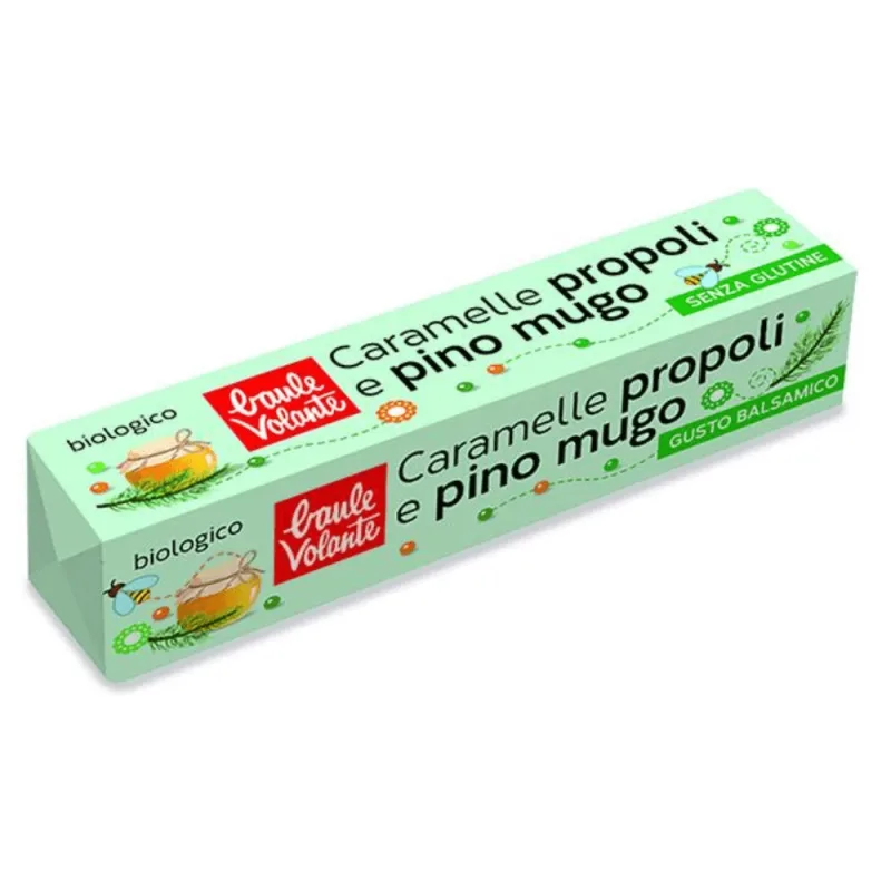 Bomboane bio cu propolis si pin, fara gluten, 45 g, Baule Volante — preț și oferte