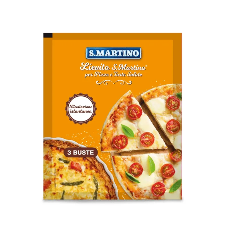 Drojdie pentru pizza si quiche, fara gluten, 3 plicuri x 16 g, S.Martino — preț și oferte