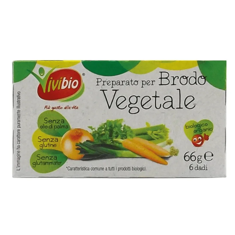 Cuburi vegetale bio pentru supa, fara gluten, 66 g, Vivibio — preț și oferte