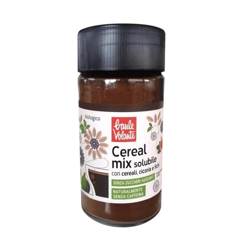 Mix instant din cereale bio, cicoare si smochine, fara zahar, fara cofeina, 100 g, Baule Volante — preț și oferte