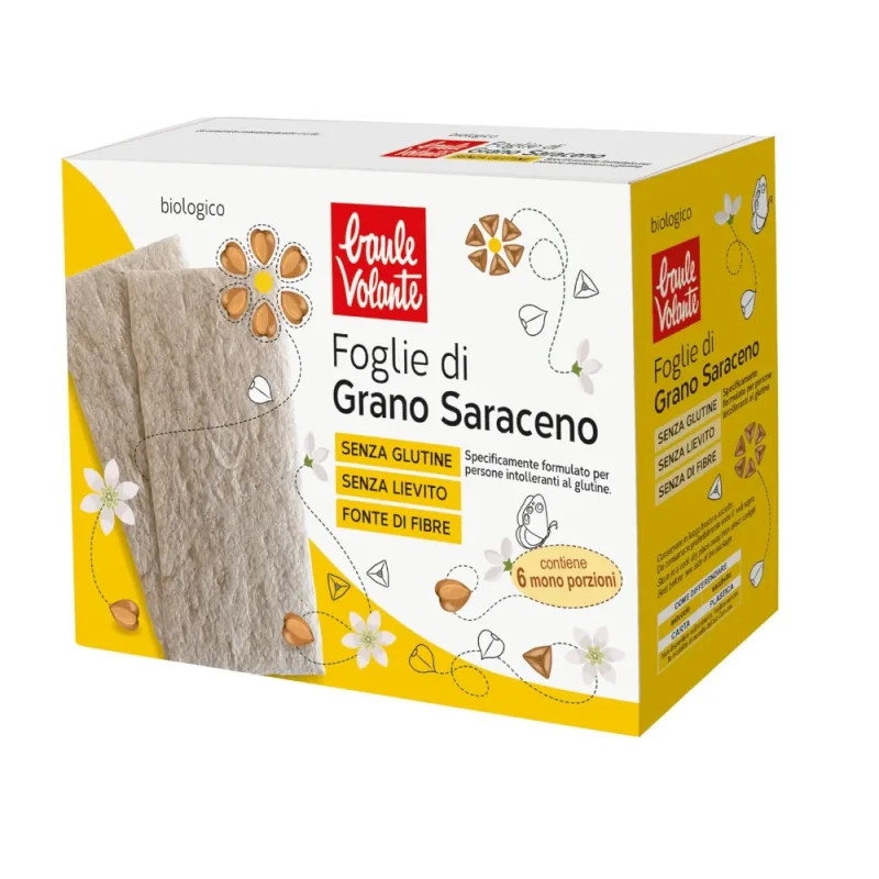 Paine crocanta subtire bio din hrisca fara gluten, 120 g, Baule Volante — preț și oferte