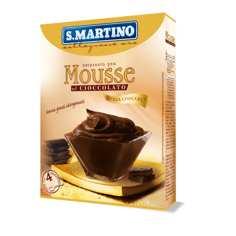 Preparat pentru Mousse de ciocolata fara gluten, fara coacere, 115 g, S.Martino — preț și oferte
