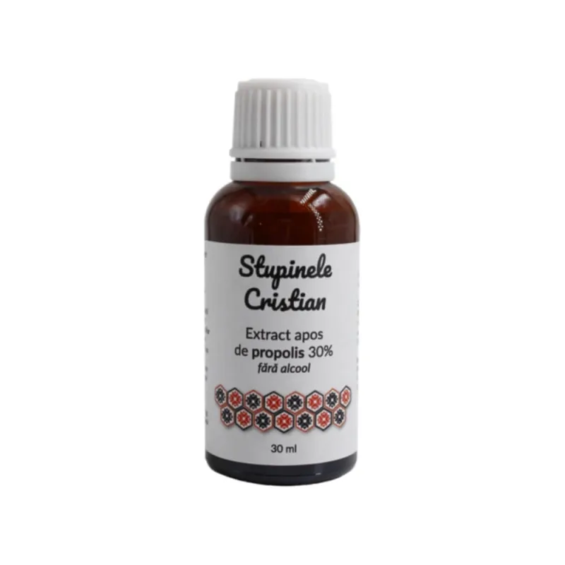 Propolis extract apos 30% fara alcool, 30 ml, Stupinele Cristian — preț și oferte