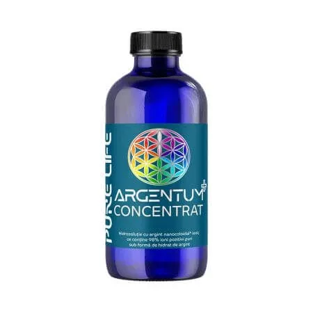 Argint nanocoloidal Argentum+ Concentrat, 240 ml, Pure Life — preț și oferte