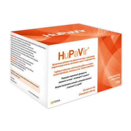 HuPavir cazeina hidrolizata, vitamine si zinc, 20 plicuri VEDRA — preț și oferte