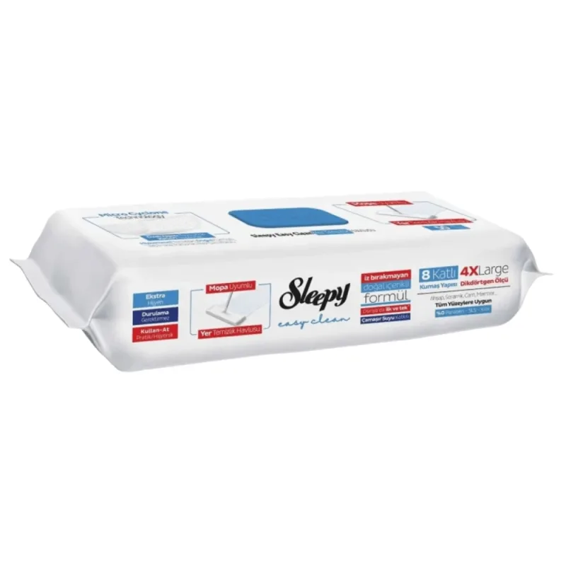 Lavete umede pentru curatare pardoseli Bleach Additive Easy Clean, 50 bucati, Sleepy — preț și oferte