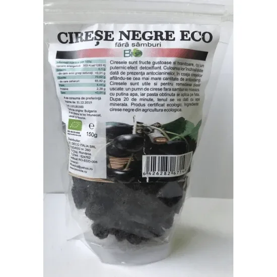 Cirese negre uscate Eco, 150 g, Managis — preț și oferte