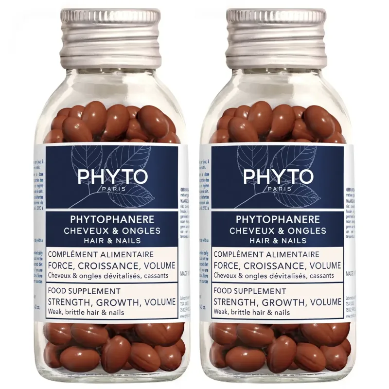 Supliment pentru pǎr şi unghii Phytophanere, 2 x 120 capsule, Phyto — preț și oferte