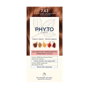 Phyto Color, vopsea de păr, 7.43 cupru auriu, 1 buc