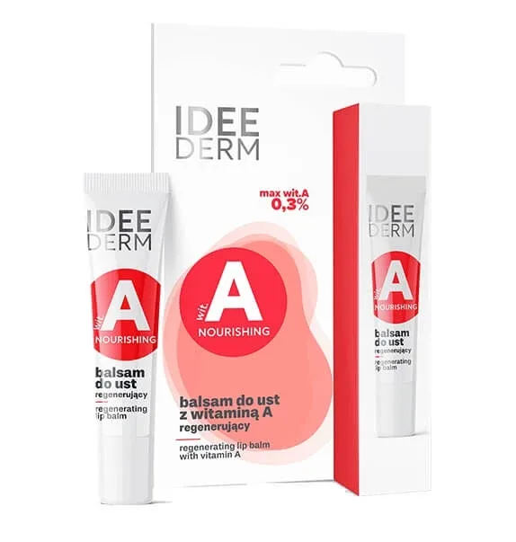 Idee Derm, Balsam de buze regenerant cu vitamina A, 12 ml — preț și oferte