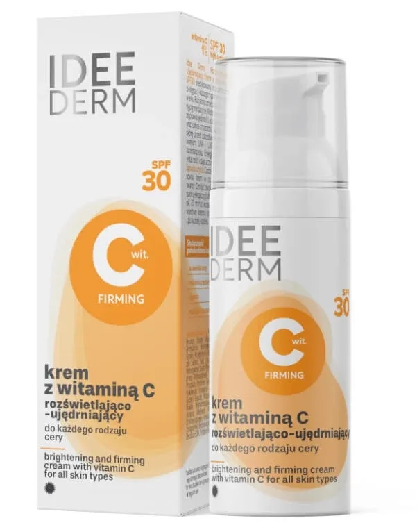 Idee Derm, Cremă de iluminare și fermitate a pielii cu vitamina C SPF 30, 50 ml — preț și oferte