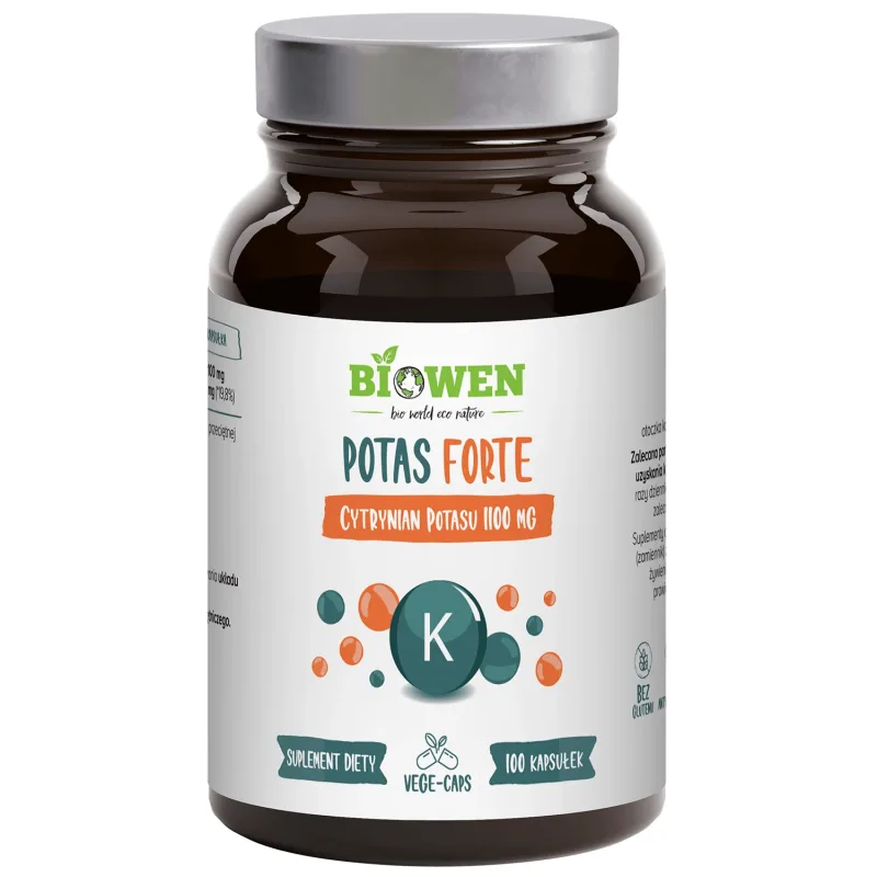 Biowen Potasiu Forte, citrat de potasiu, 100 capsule — preț și oferte