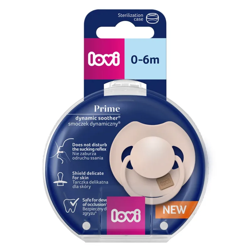 Lovi Prime, suzetă, silicon, dinamic, Nude, 34/404, 0-6 luni, 1 buc — preț și oferte