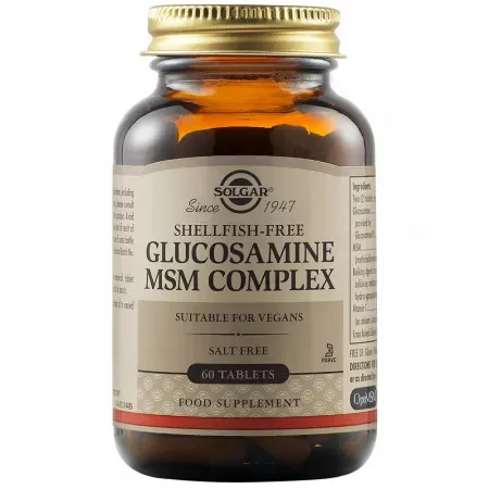 Complex Glucozamina MSM, 60 tablete, Solgar — preț și oferte