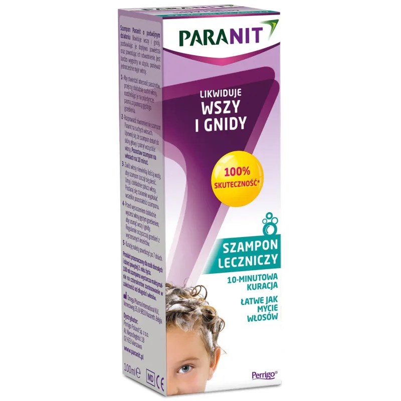 Paranit, șampon medicinal pentru eliminarea păduchilor și a păduchilor, 100 ml — preț și oferte