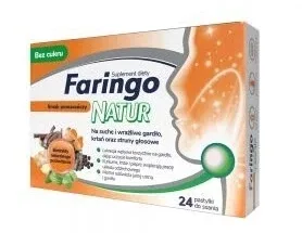 Faringo Natur, portocale, 24 pastile