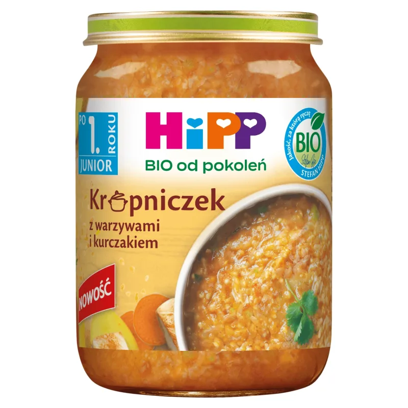 Supă HiPP Bio, supă crocantă cu legume și pui, după 12 luni, 250 g — preț și oferte