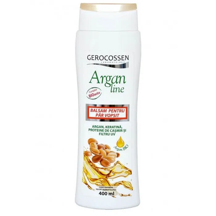 Balsam pentru par vopsit Argan Line, 400 ml, Gerocossen — preț și oferte