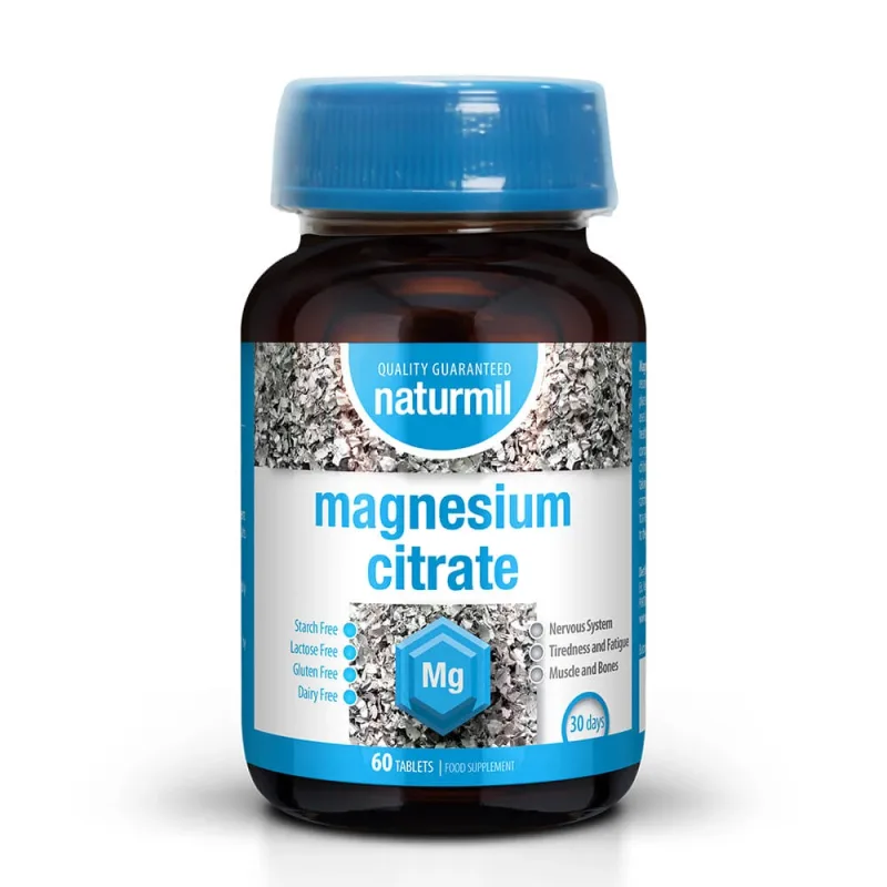 Magnesium Citrate, 60 tablete, Naturmil — preț și oferte
