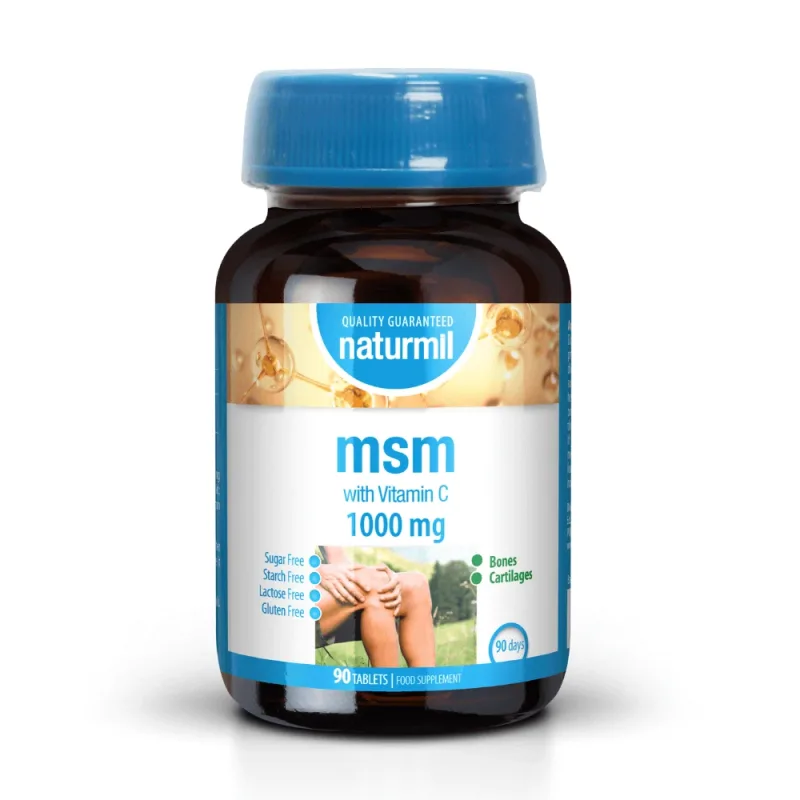 MSM Naturmil, 1000 mg, 90 tablete, Dietmed — preț și oferte