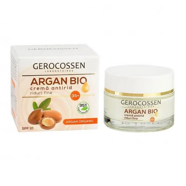 Crema pentru combaterea ridurilor fine cu SPF 10 35+ Argan Bio, 50 ml, Gerocossen — preț și oferte