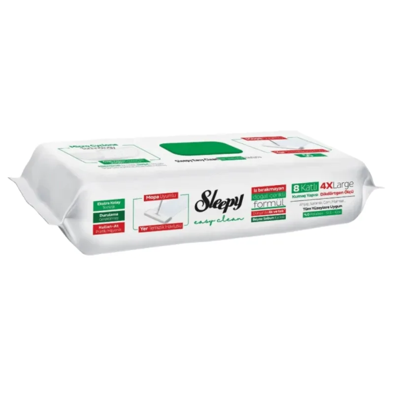 Lavete umede pentru curatare pardoseli White Soap Easy Clean, 50 bucati, Sleepy — preț și oferte