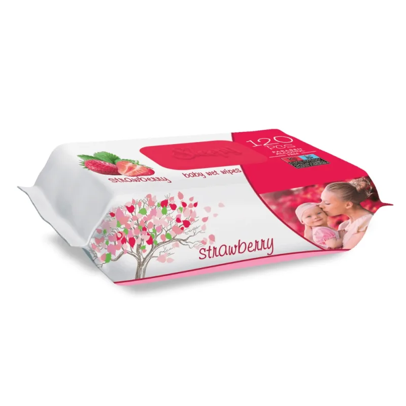Servetele umede Strawberry, 120 bucati, Sleepy — preț și oferte