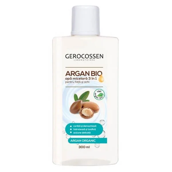 Apa micelara 3 in 1 pentru fata si ochi Argan Bio, 300 ml, Gerocossen — preț și oferte