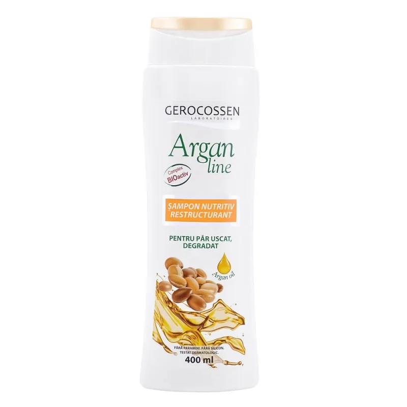 Sampon nutritiv restructurant cu ulei de cocos si avocado Argan Line, 400 ml, Gerocossen — preț și oferte
