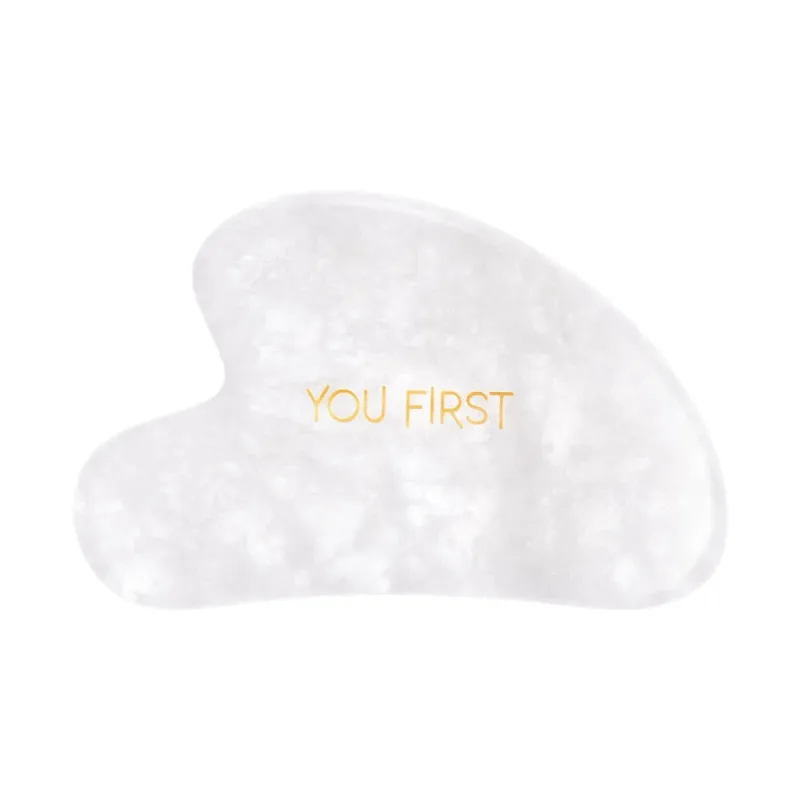Piatra naturala Gua Sha pentru masaj facial din Jad Alb, 1 bucata, You First — preț și oferte