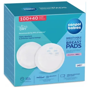 Canpol Babies, tampoane pentru sâni cu adeziv, 100 buc + 40 buc cadou Ambalaj rupt