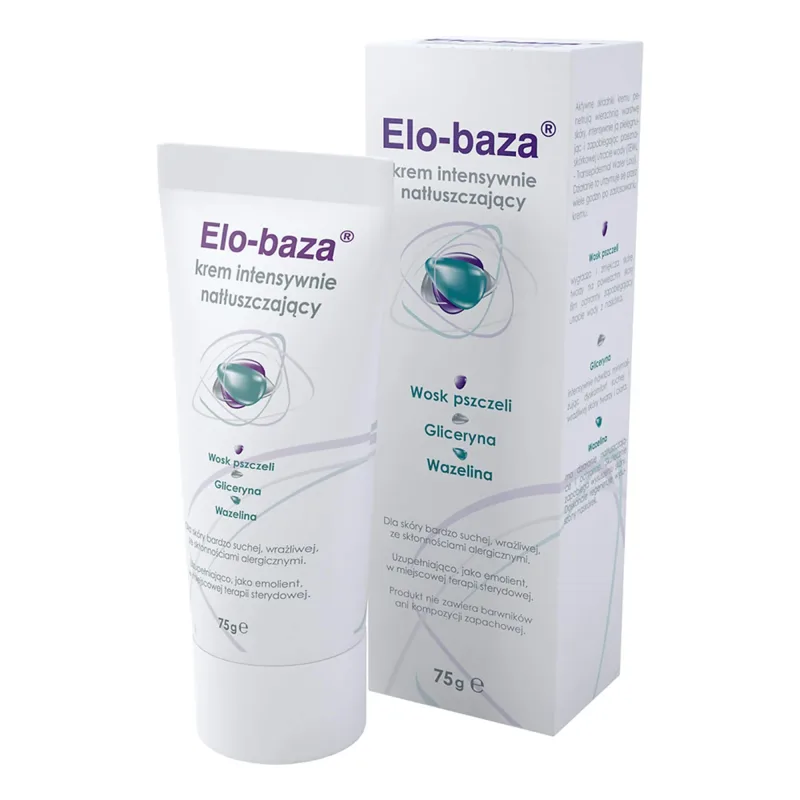 Elo-base, cremă de ungere intensivă, piele foarte uscată, sensibilă și alergică, 75 g — preț și oferte