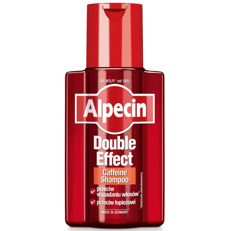 Alpecin Double Efect, șampon cu cafeină împotriva căderii părului și împotriva mătreții, 200 ml — preț și oferte