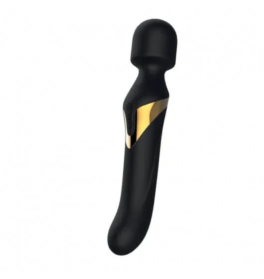 Marc Dorcel Dual Orgasms Masaer cu vibrator rotativ Black Gold — preț și oferte