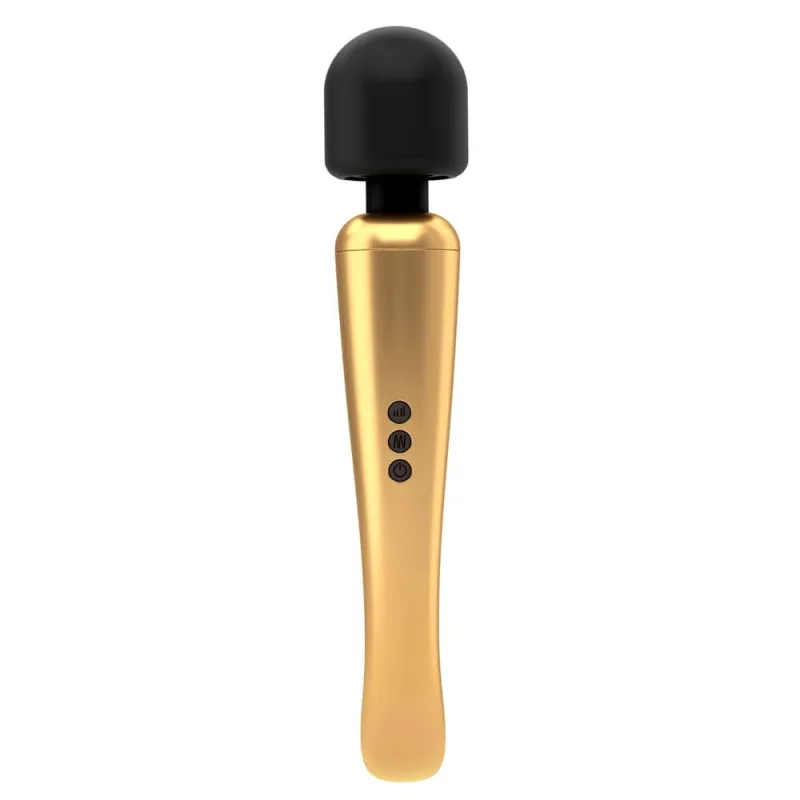 Marc Dorcel Megawand Masaer cu silicon vibratoare rahat Aur — preț și oferte