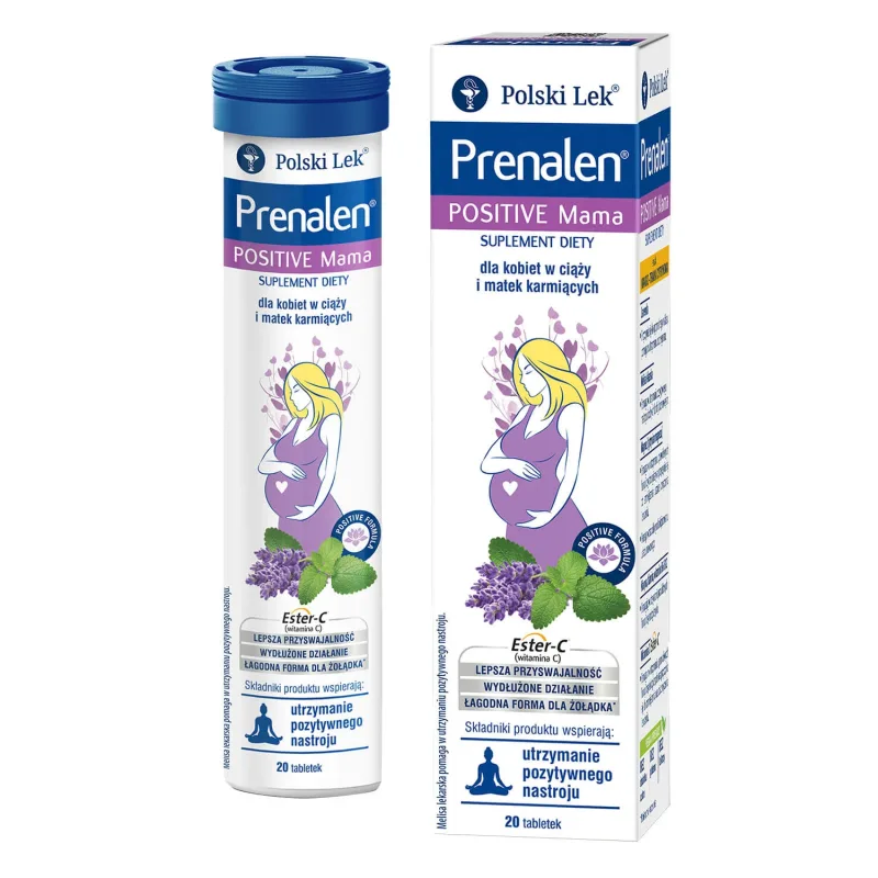 Prenalen Positive Mama, 20 comprimate efervescente — preț și oferte