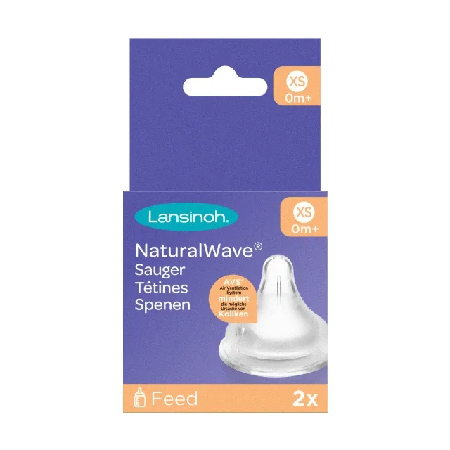 Tetină Natural Wave, XS, 2 bucăți, Lansinoh — preț și oferte