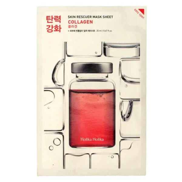 Holika Holika Skin Rescue Collagen Mask Sheet, mască de bumbac, 1 buc — preț și oferte