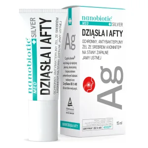 Nanobiotic Med Plus Silver Gums and Aphthae, gel pentru inflamații orale, 15 ml