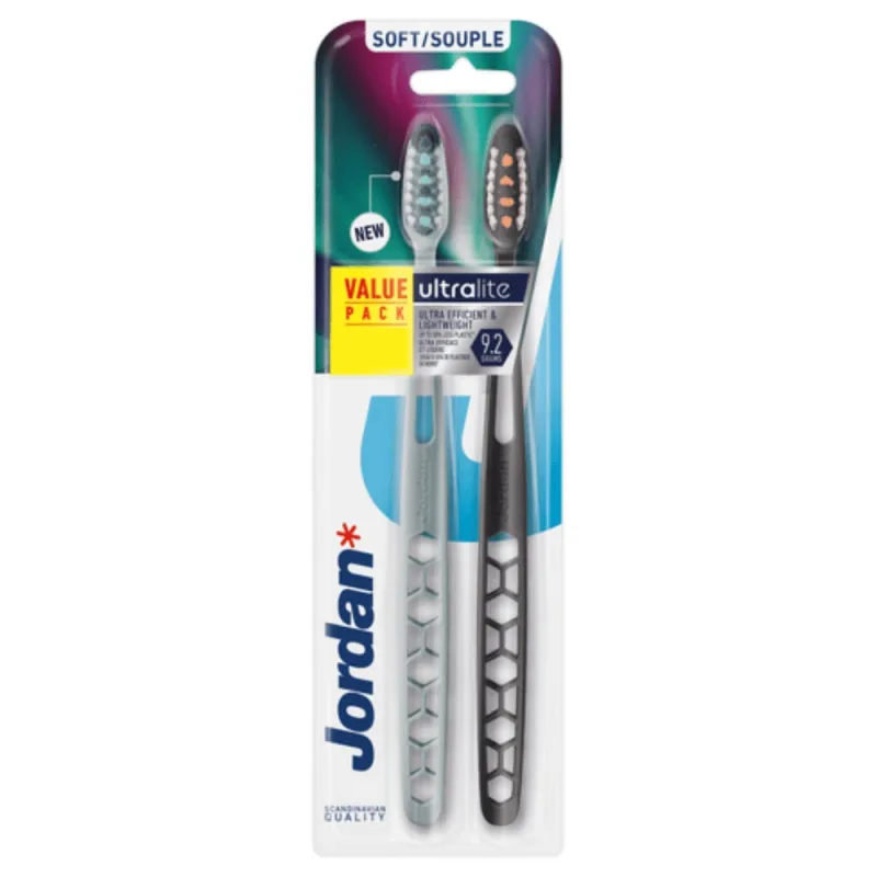 Set de 2 periute de dinti pentru adulti Ultralite, Soft, Jordan — preț și oferte