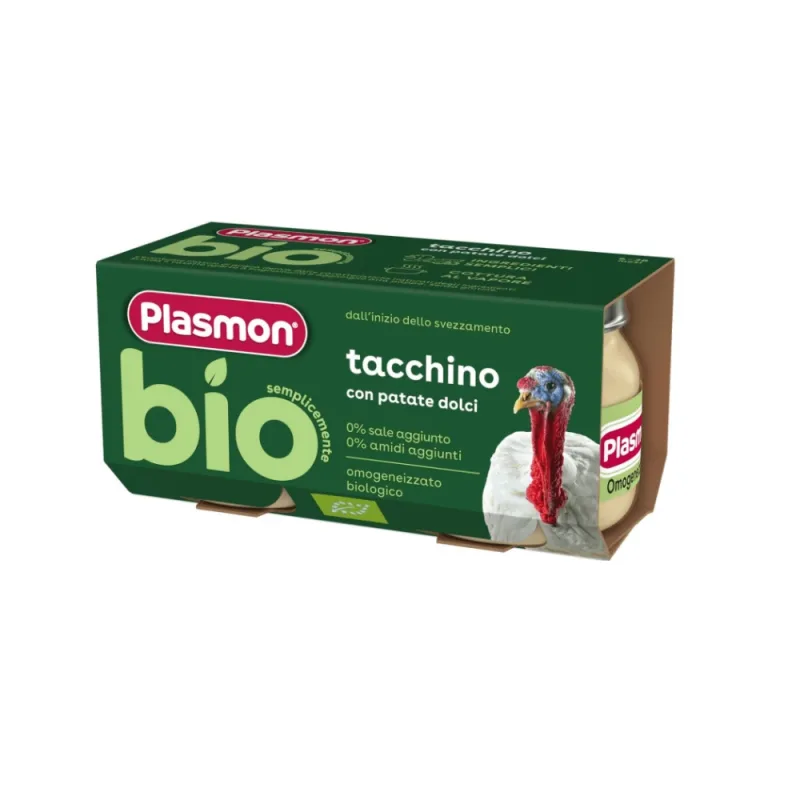 Piure Bio din curcan si cartofi, 2 x 80g, Plasmon — preț și oferte